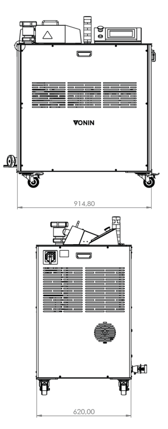 SferaOne technical drawing with dimensions