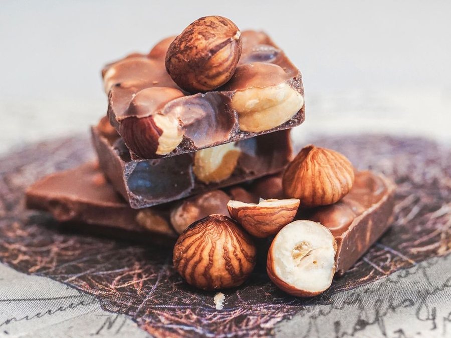 Hazelnut chocolate bars